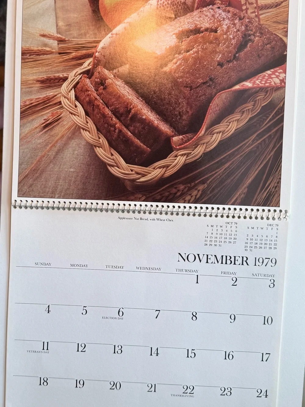 Cereal Calendar of Creative Cooking 1979 – Vintage Orange Cover